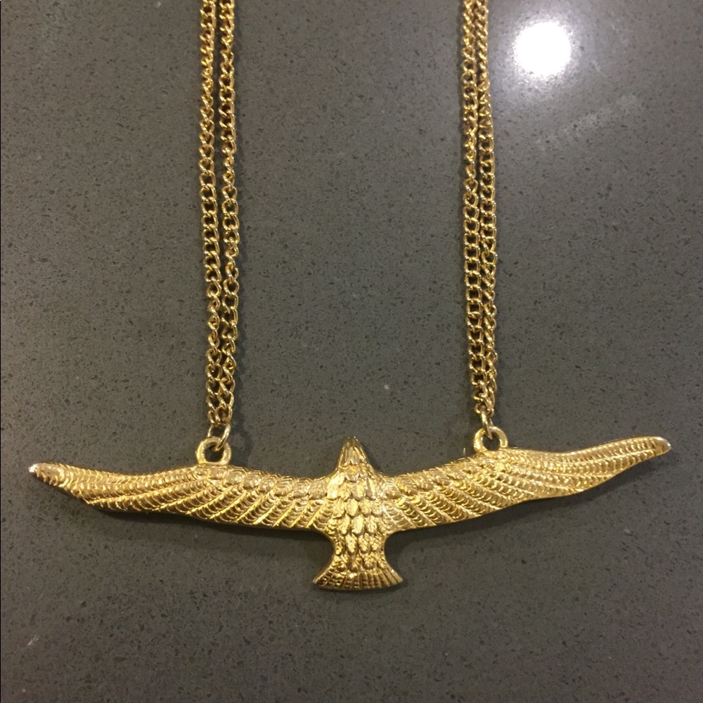 Urban Outfitters gold eagle chain necklace