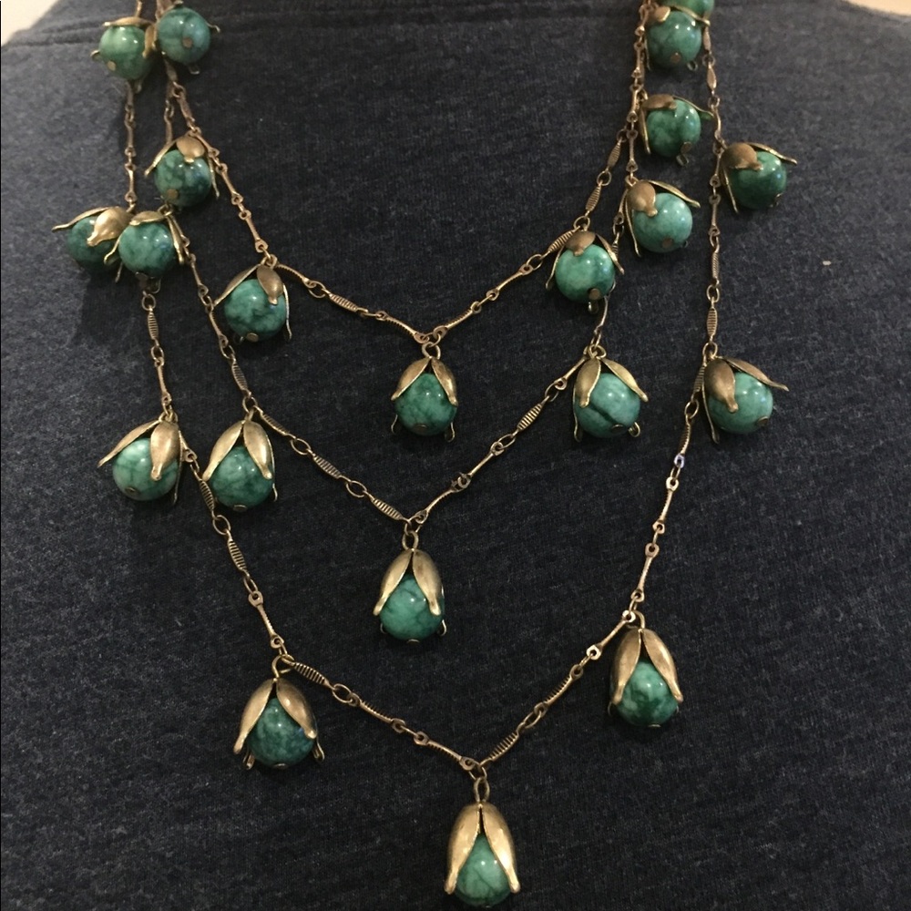 Anthropologie layered turquoise necklace