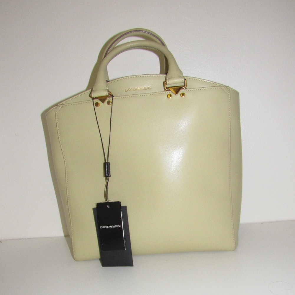 Emporio Armani Palmellato Calf Leather bag