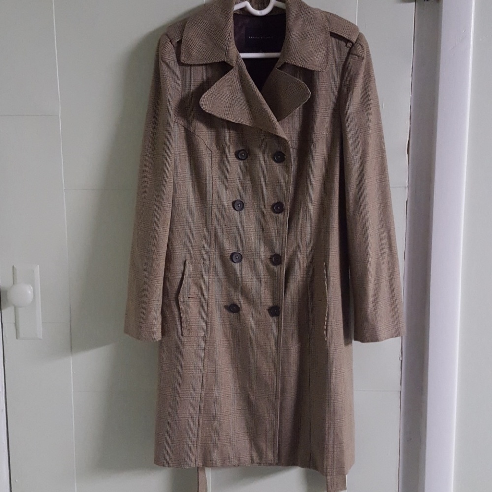 Brand new with tags Banana Republic plaid coat XL