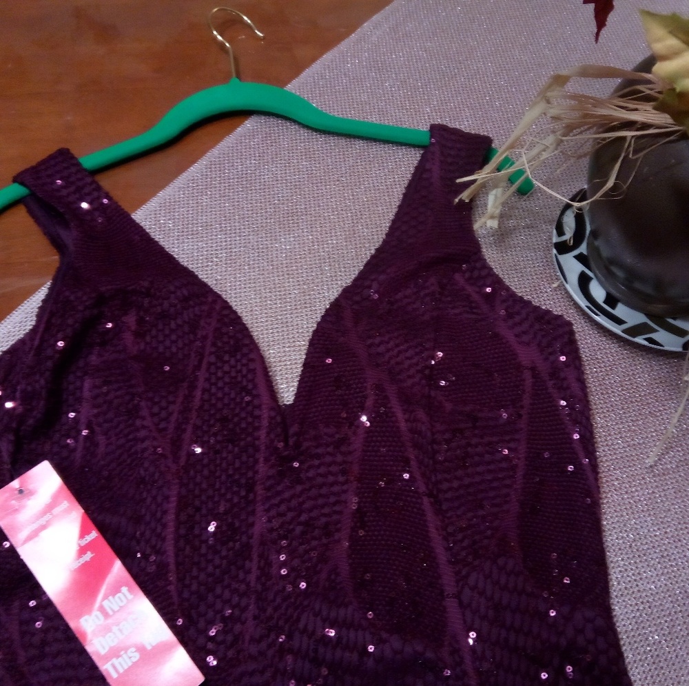 !!!SOLD!!!Deep purple formal mermaid gown