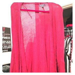 Red, knitted cardigan 💞