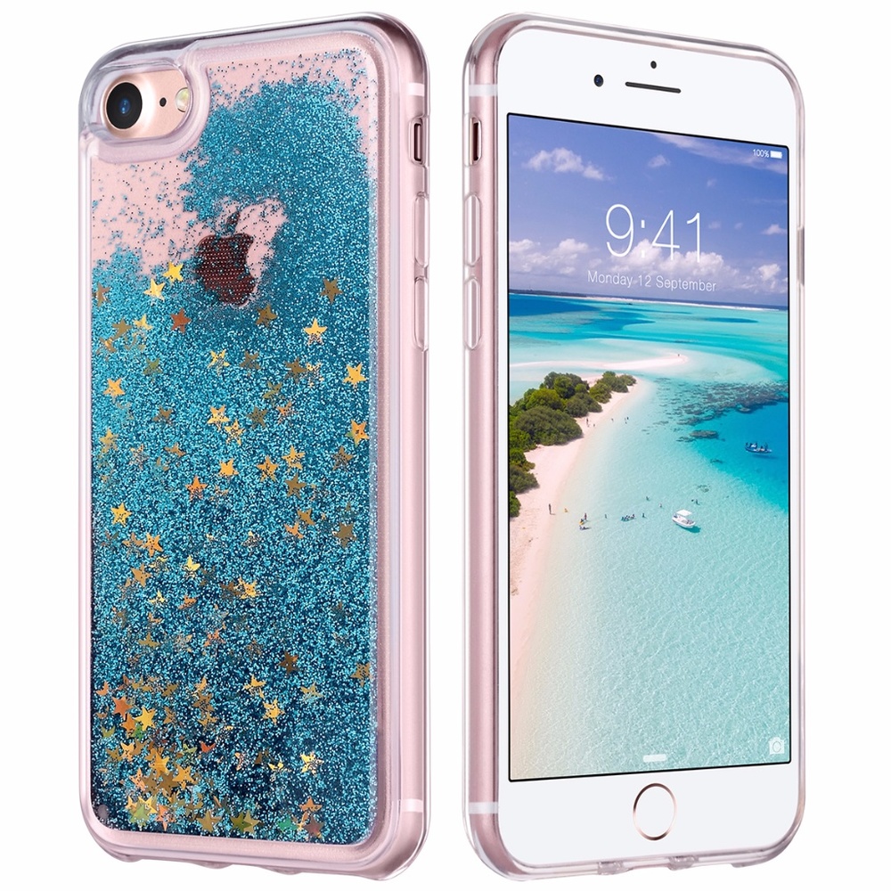 iPhone 6S/6 Quicksand floating sparkle stars cover