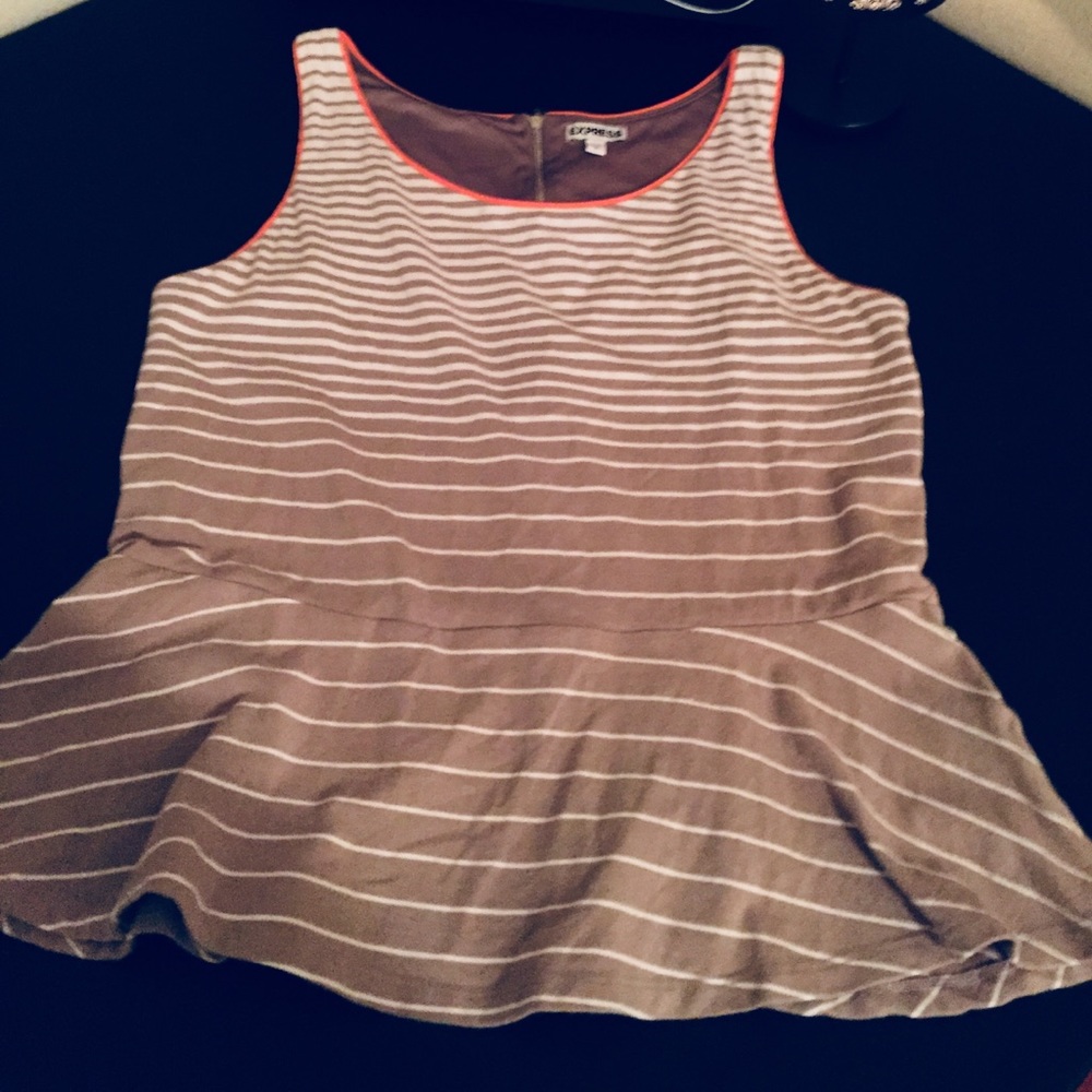 Express peplum tank