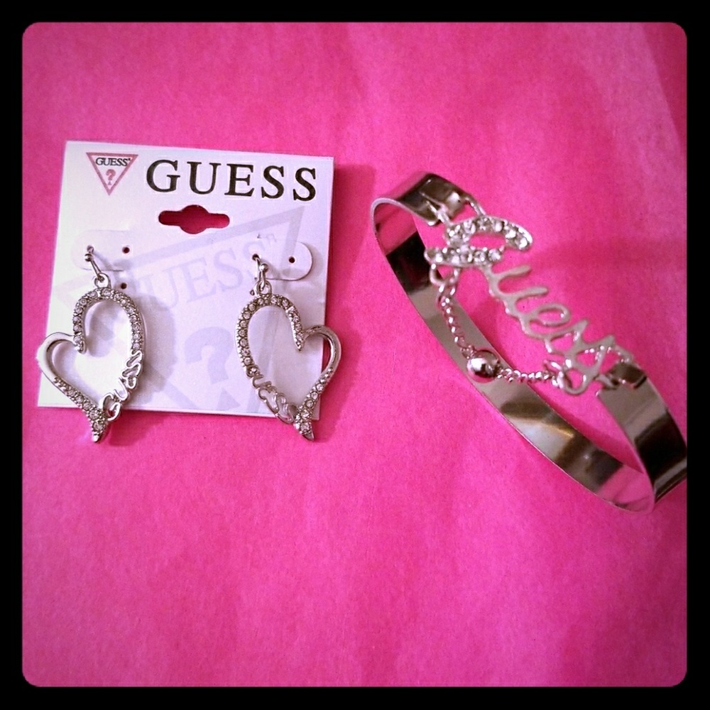 Guess Earrings & Bracellet