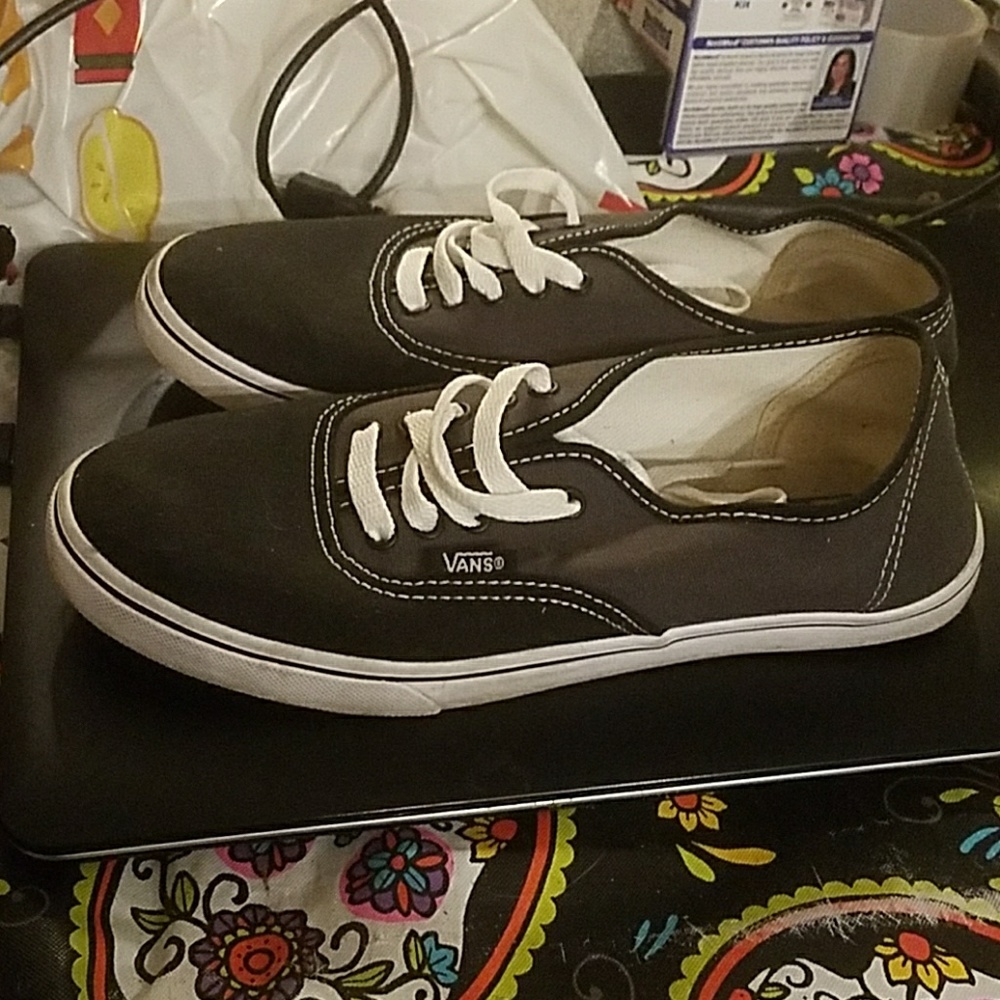 Vans lo pro grey and black size 8