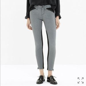 BNWT Madewell Colorblock Zip Jeans - Size 24