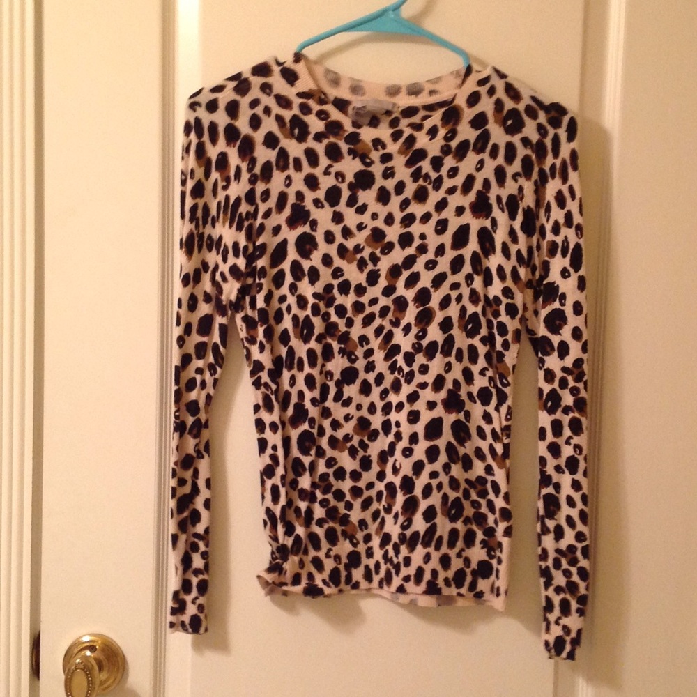 h&m Cheetah print sweater