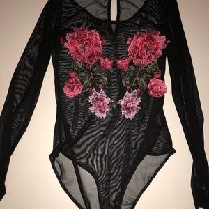 Mesh Floral Body Suit