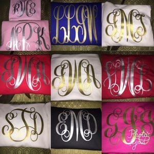 Monogram tees
