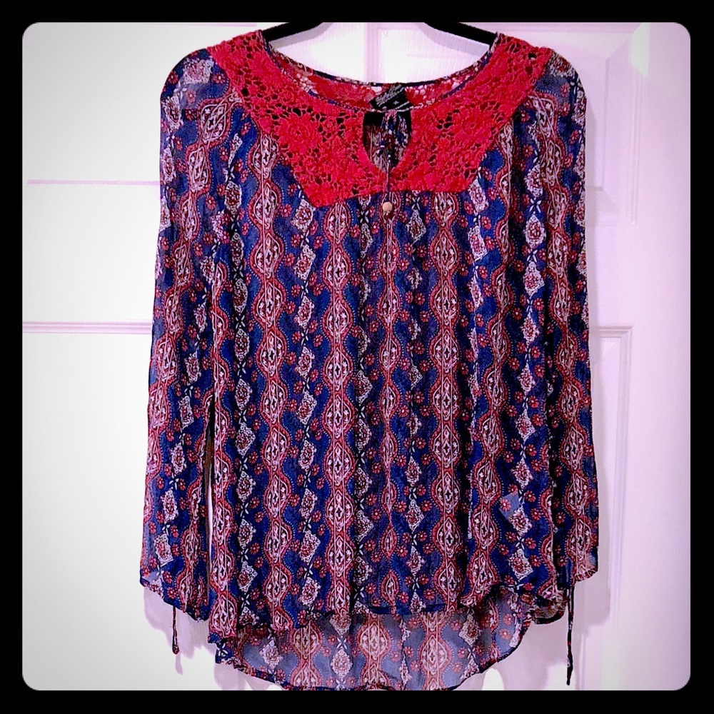 Lucky brand bohemian top.