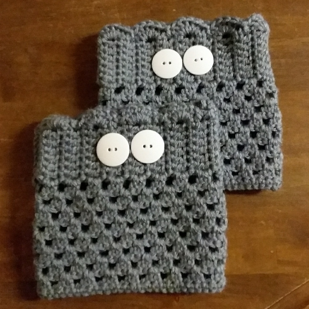 Light Gray Wide Calf Boot Cuffs