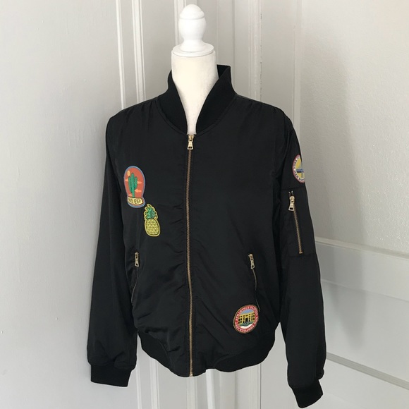 New Look Jackets & Blazers - New Look Patch Bomber Jacket
