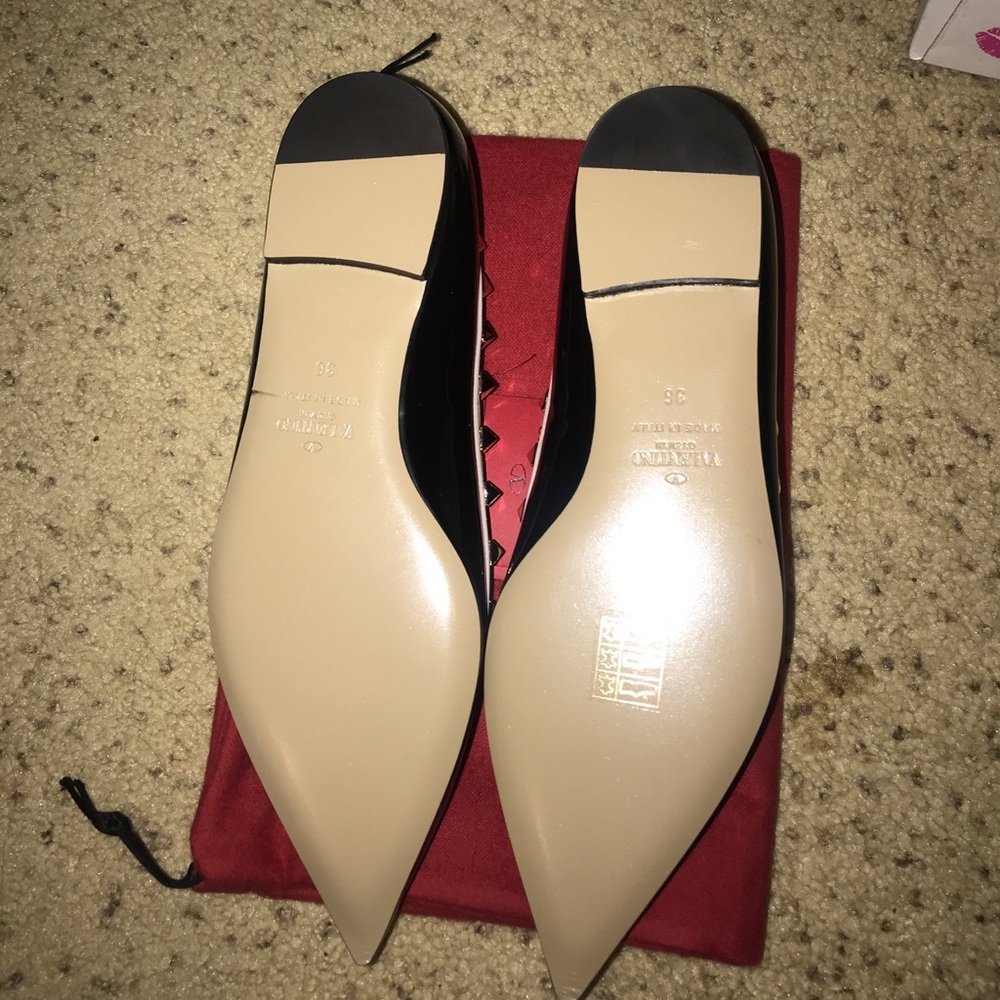 VALENTINO GARAVANI Rockstud Ballerina Flat Size 36 - Picture 2 of 6
