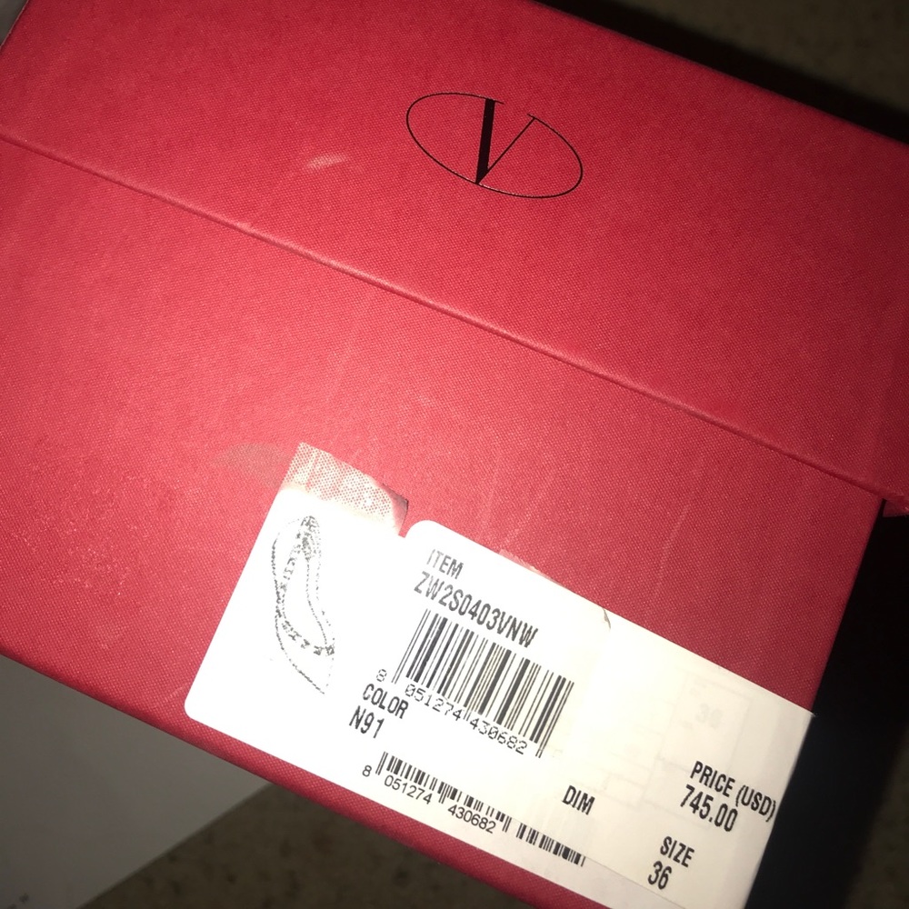 VALENTINO GARAVANI Rockstud Ballerina Flat Size 36 - Picture 5 of 6