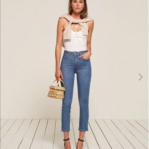 Reformation high and straight jeans 26