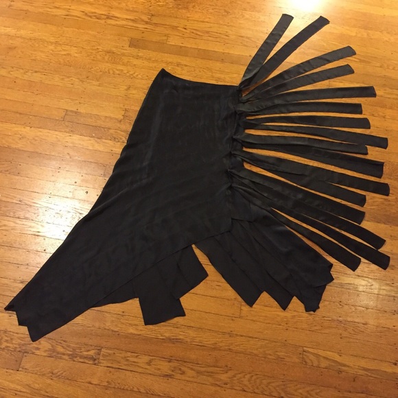 Keita Maruyama Japan asymmetrical black maxi XS - Picture 2 of 4