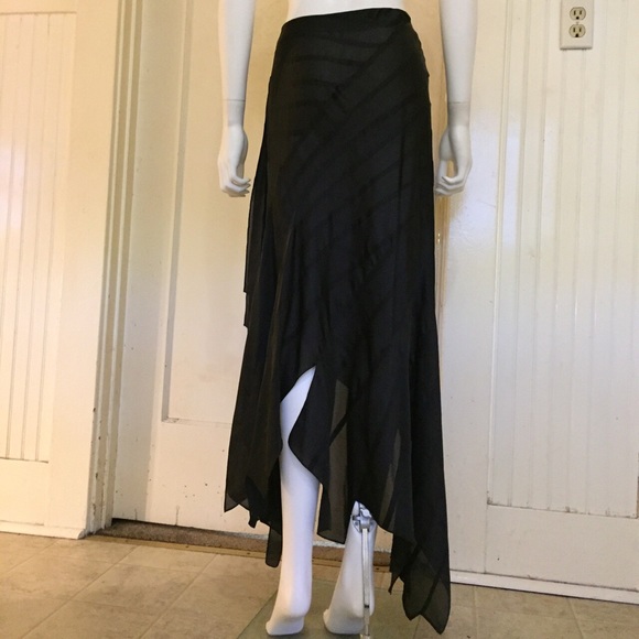 Keita Maruyama Japan asymmetrical black maxi XS - Picture 3 of 4