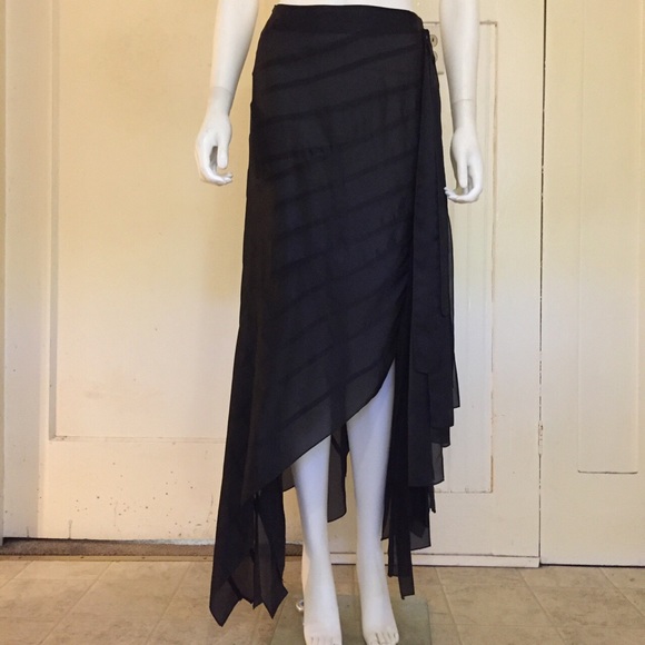 Keita Maruyama Japan asymmetrical black maxi XS - Picture 4 of 4