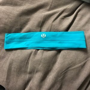 Neon blue lululemon headband