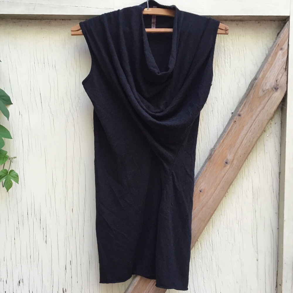 Rick Owens Lilies angora blend draped tank top 8