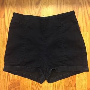 Cooperative Dark Indigo High-Waisted Pin-Up Shorts