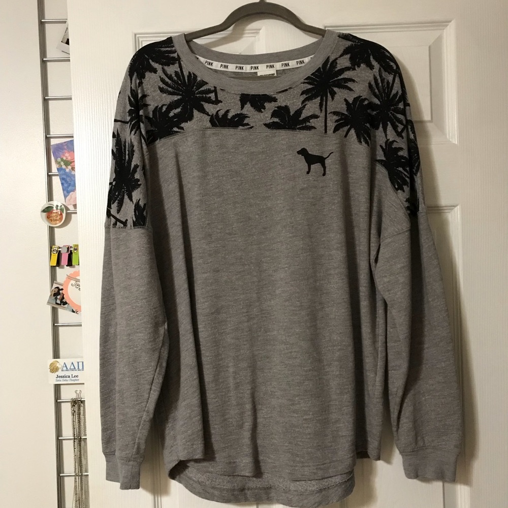 PINK Grey Jersey sweatshirt