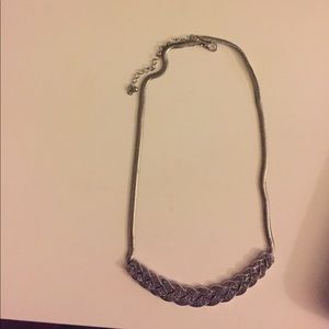 Silver holiday necklace