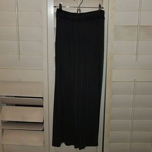 Brandy Melville Striped Side Slit Long Skirt