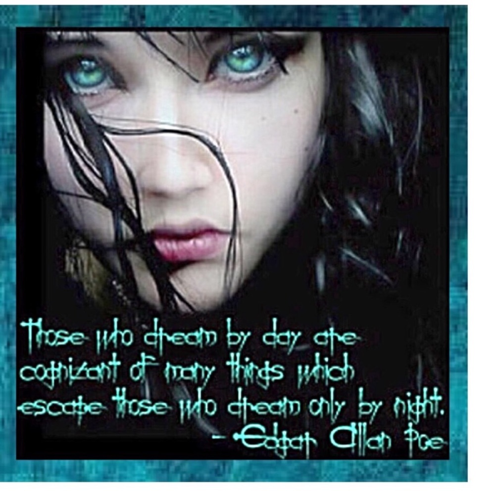 ☀️Inspirational Quote by Edgar Allen Poe 🌘