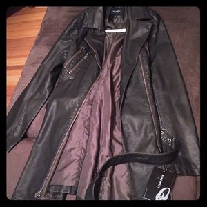 BNWT, bronze, leather jacket. Nine West. Size S.