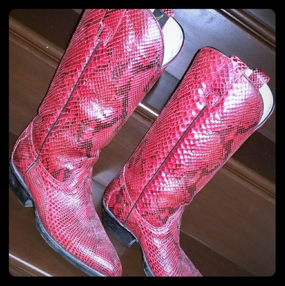 Longhorn Shoes - Red skin cowboy boots