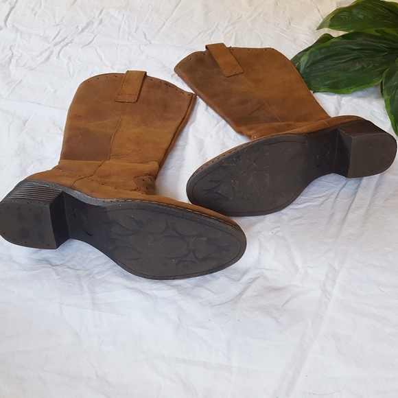 B .O.C. Leather Western Riding Boots - Picture 3 of 5