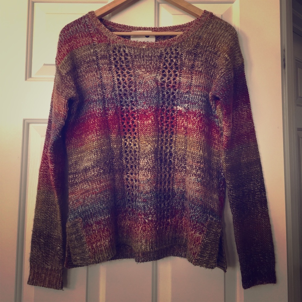 Kensie Chunky Multicolor Sweater Size Medium M