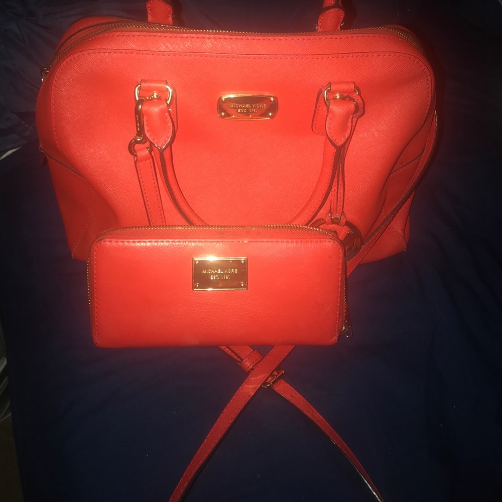 Red bag & Wallet