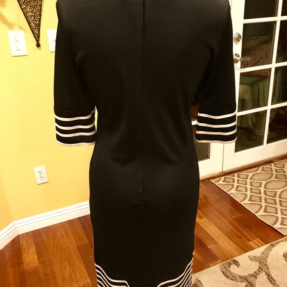 Fun vintage 60s Black and cream satin vintage dress. ❤️ - Picture 8 of 8