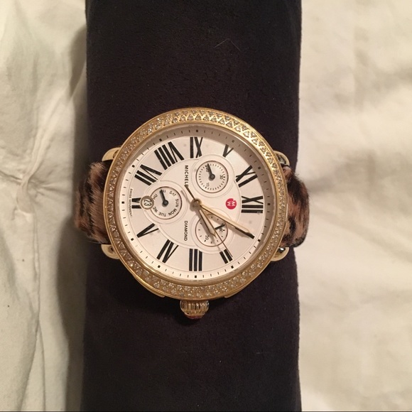 MICHELE Serin gold diamond gold watch head - Picture 2 of 4