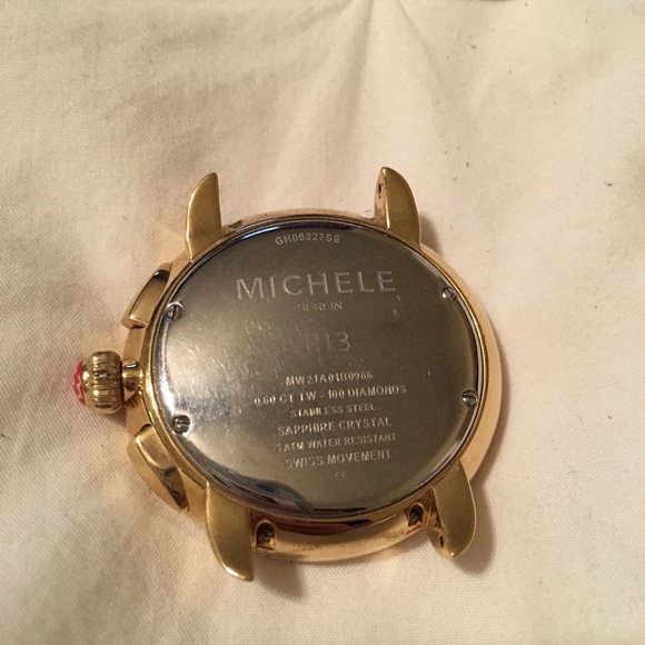 MICHELE Serin gold diamond gold watch head - Picture 3 of 4