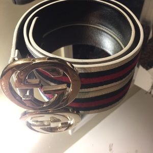 Gucci Signature Web Belt, 100 % authentic