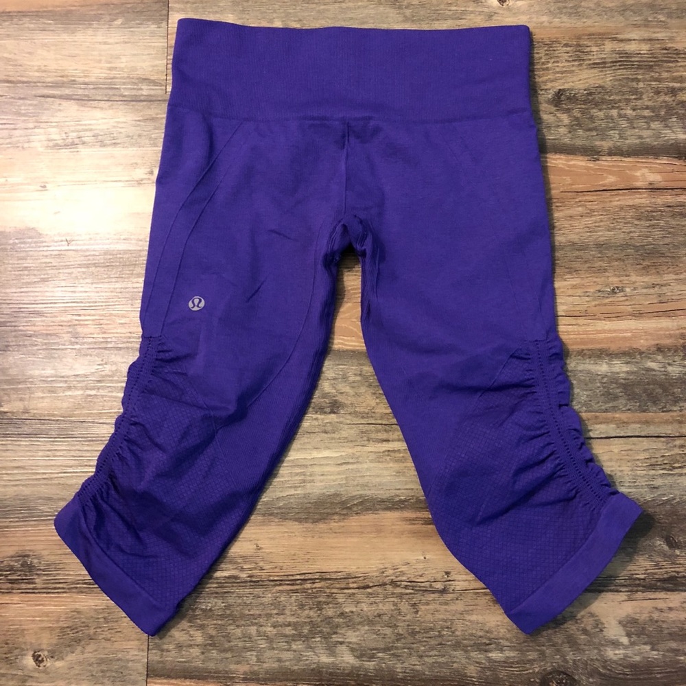 Lululemon Ruched Crop Leggings