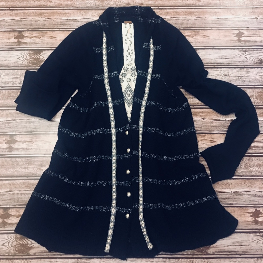 🌷Free People Tribal Snowflake Cardigan