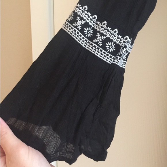 Lulus Black Boho Mini Dress - Picture 2 of 5