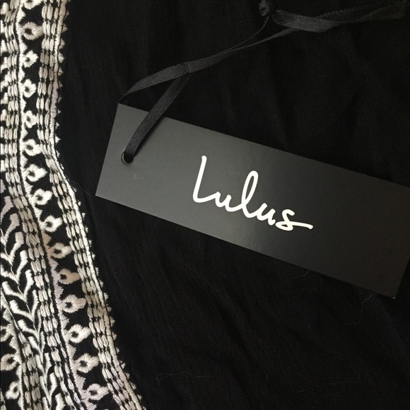 Lulus Black Boho Mini Dress - Picture 5 of 5