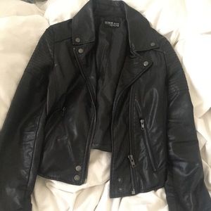 Faux leather jacket