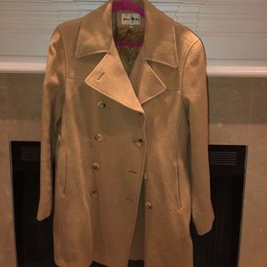 John Weitz caramel color coat, size 10!!