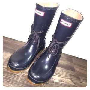 Navy Blue Hunter Boots