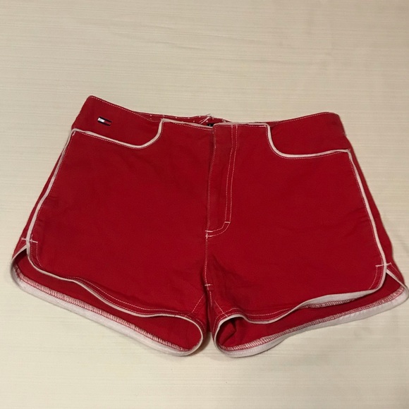 Tommy Hilfiger Pants - Vintage Tommy Hilfiger red mini shorts