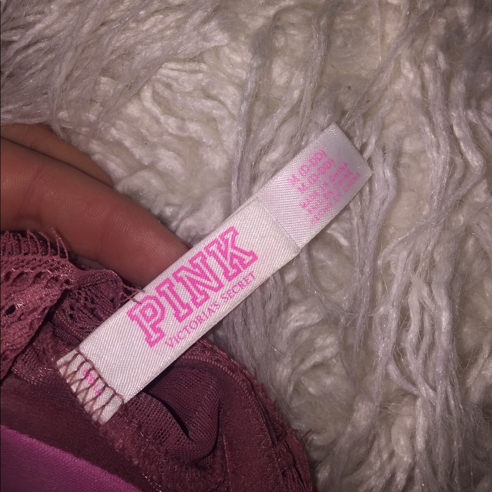 VS PINK High neck lace bralette/crop top medium - Picture 5 of 5