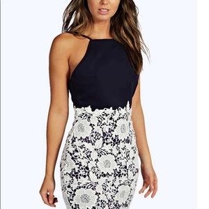 Boutique Lace Crochet Bodycon Dress