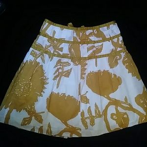 Juicy Couture white/mustard yellow skirt-sz M